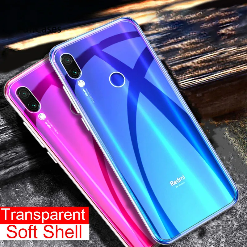 

Transparent TPU Cover For Xiaomi Mi 9 8 A2 lite Play PocophoneF1 Redmi K20 Pro Note 7 6 5 Pro 5A 5Plus 6A Ani-knock Clear Case