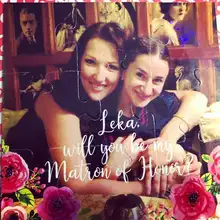 На заказ вы будете моя подружка невесты цветок девушка подарок Пазлы горничной честь предложение подружки невесты фото подарок головоломка Ask