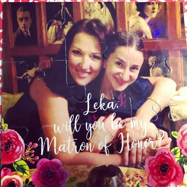 На заказ вы станете моей подругой невесты цветочный подарок для девочки пазлы