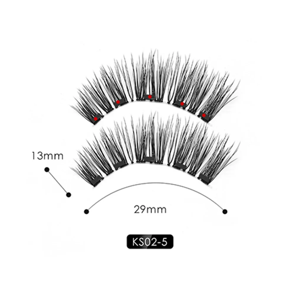 Новинка, горячая Распродажа, магнитная жидкая подводка для глаз, магнитные накладные ресницы и пинцет, набор, водостойкая, Стойкая подводка для глаз, накладные ресницы 5