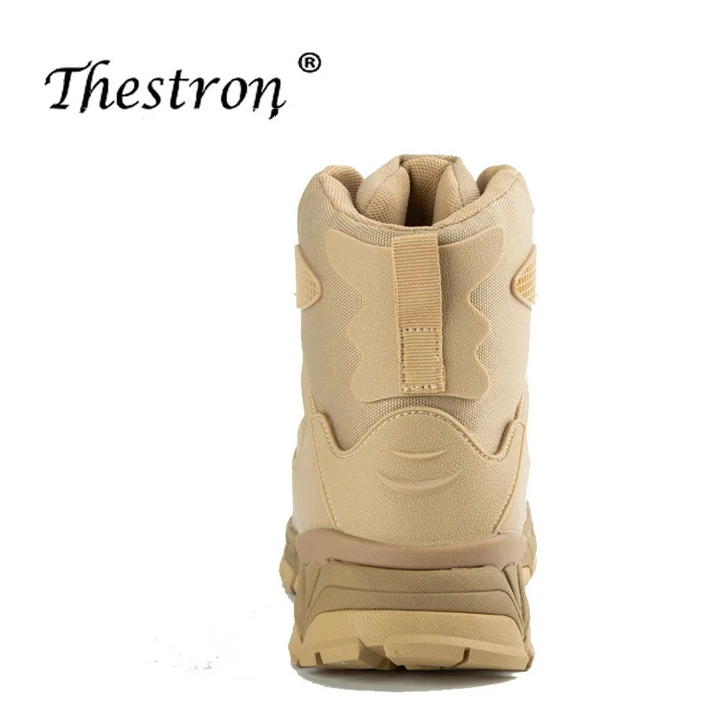 Thestron رجل حذاء للسير مسافات طويلة حجم 40-45 رجل التكتيكية الأحذية الخريف الشتاء الرحلات التمهيد الرجال العسكري الأسود الرمال اللون الجبلية حذا...