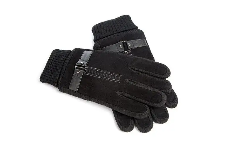 CUHAKCI Moto Guantes, зимние перчатки, дизайн, мужские кожаные перчатки, роскошные Лоскутные мужские мотоциклетные перчатки, теплые толстые варежки из искусственной кожи