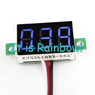 

DC3-30V 3 Wires Digital Panel Voltmeter Blue LED Display Volt Test Meter