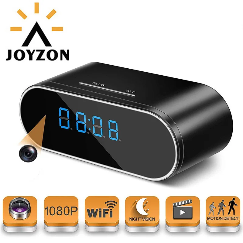 

New Mini Camera 1080P Full HD WiFi Table Clock IP DVR Camcorder Alarm Set Night Vision Motion Sensor Remote Monitor Micro Cam