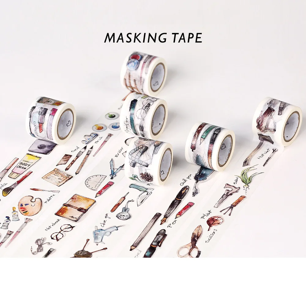 

Japenese Washi Tape Scrapbooking Masking Tapes Decorative Adhesive Washi Tape Personal Diary Notebooks Picture Album DIY Tool