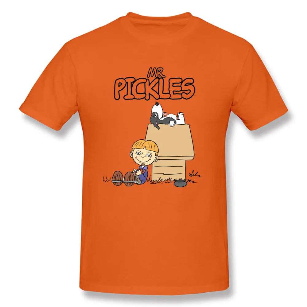 Company Men Tops T Shirt Mr Pickles 21397 Hip hop Top T-shirts 100% Cotton Short Sleeve Custom Tee-Shirts O-Neck Mr Pickles 21397 orange