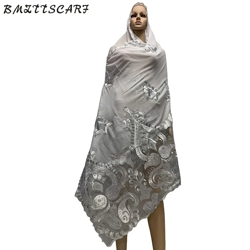 Высококачественные африканские женские шарфы Мягкий Шифоновый Шарф с сеткой, тяжелые шифоновые шарфы для Молиться шарфы BM772