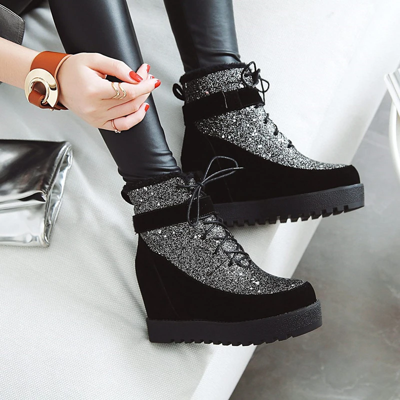 casual wedge booties