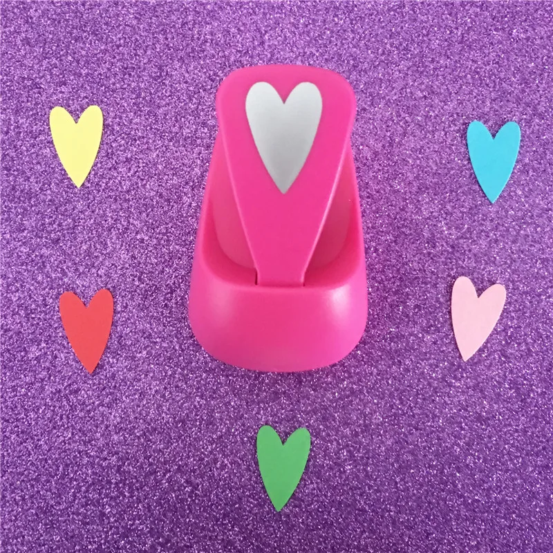 

Free Ship 1" Love shaped save power paper/eva foam craft punch Scrapbook Handmade punchers hearts hole punches heart puncher