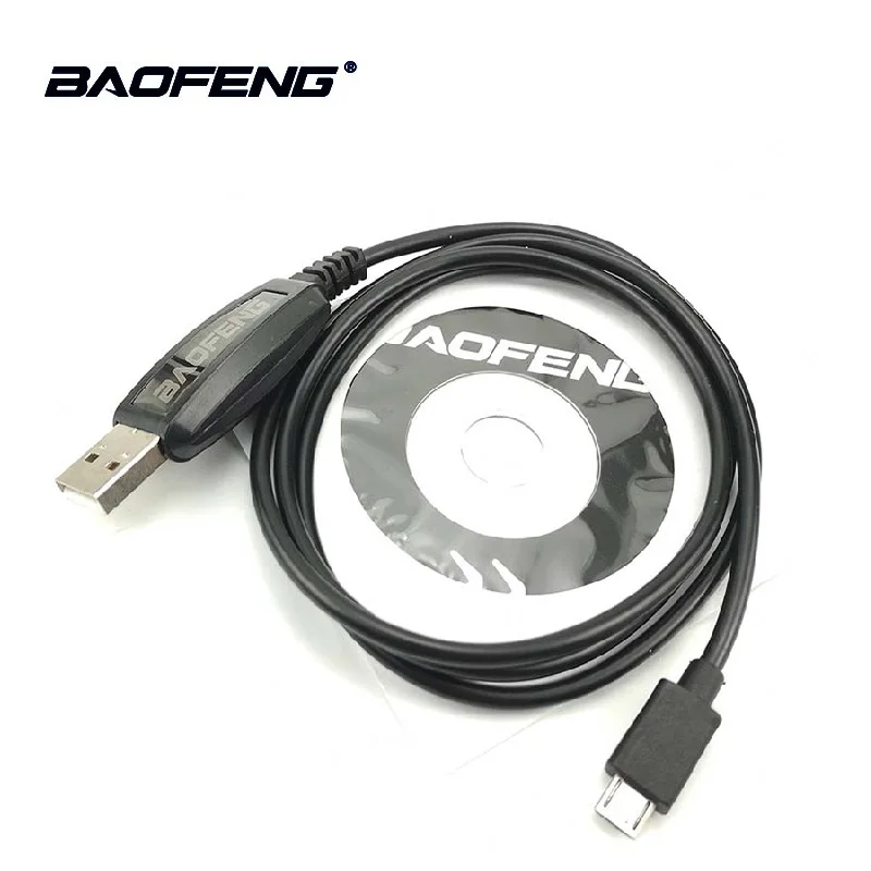 

1/2pcs Baofeng T1 Mini Walkie Talkie USB Programming Cable Writing Frequency Line With CD Driver BF-T1 CB Ham Radio Accessories