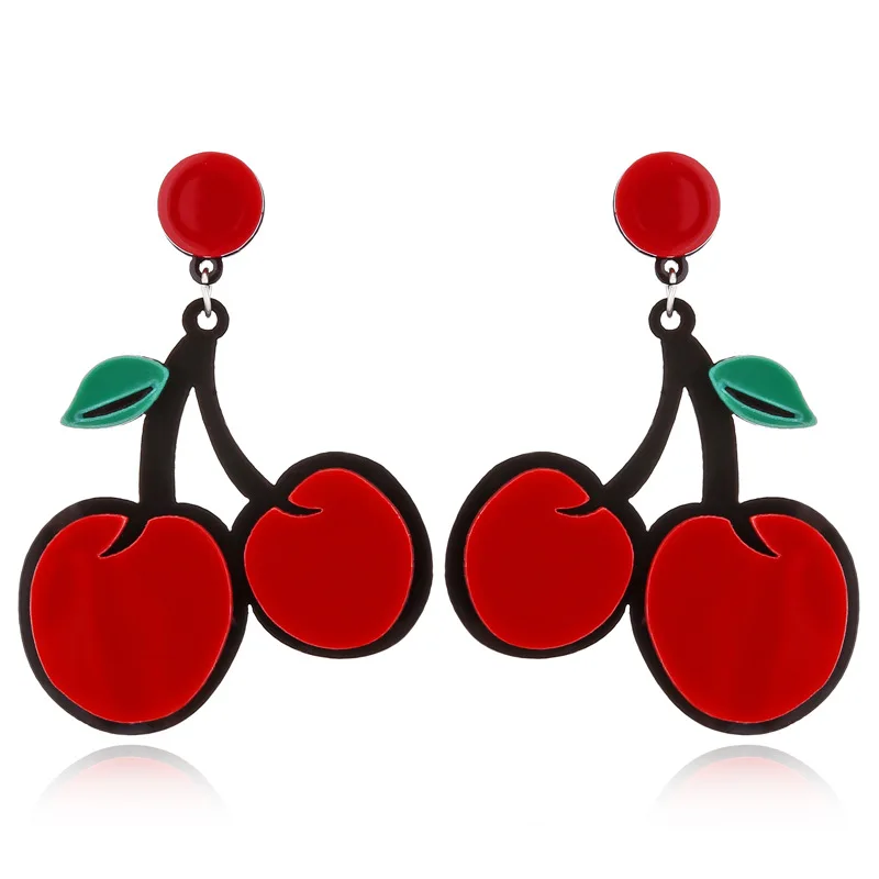 cherry earrings