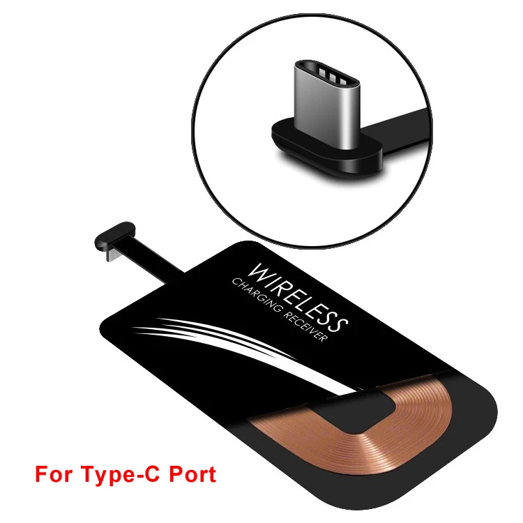 Qi Беспроводное зарядное устройство для зарядки, Индукционное USB зарядное устройство для Apple iPhone 8 Plus/X для samsung Galaxy S8/S8 Plus Note 8 - Тип штекера: For Android Type C