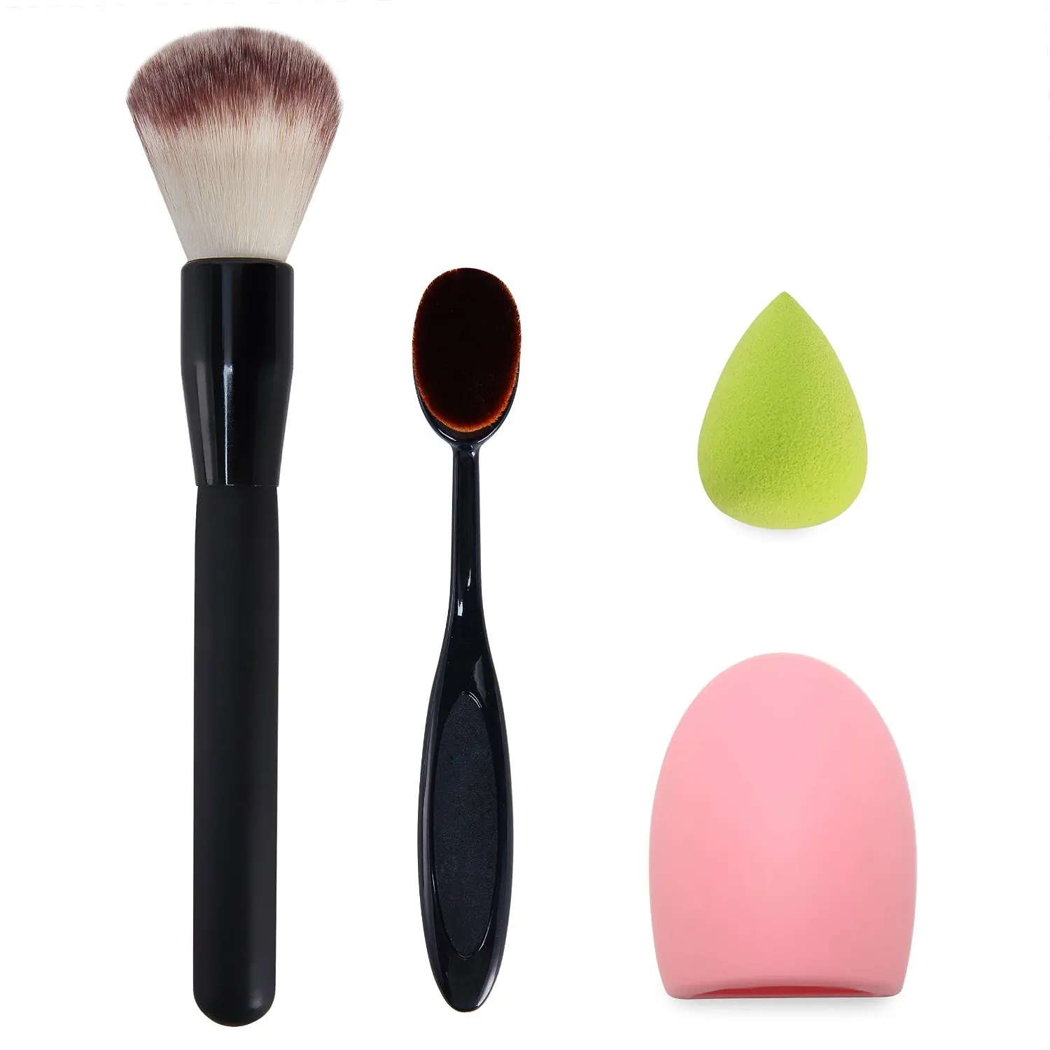 Makeup Brush Oval Cosmetic Cream Powder Blush Makeup Tool Washing