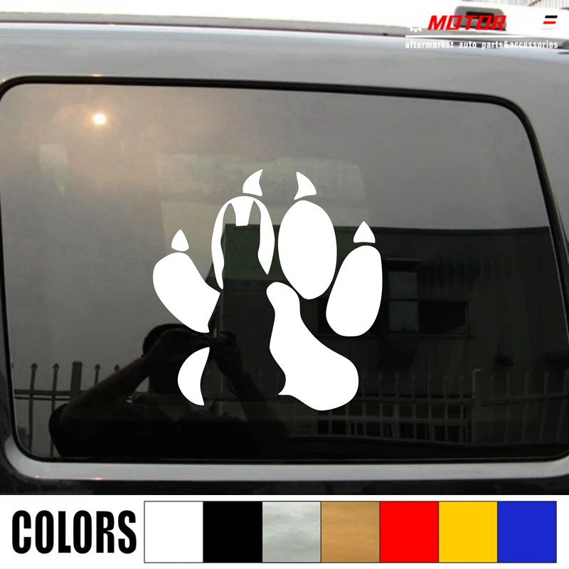 

German Shepherd Dog Decal Sticker Car Vinyl K9 Police Unit Paw pick size color