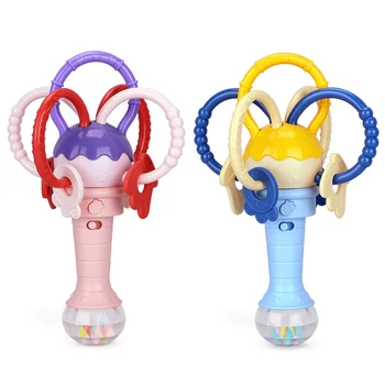 

Hand Bells Rattles Infant Early Educational Toys Music Sound Light Shaking Toys Baby Cartoon Toys