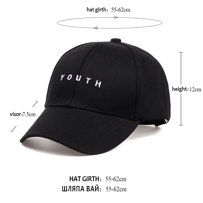 Venta al por mayor 2017 nueva gorra de béisbol ajustable Hip Hop juventud 3 color de algodón de las mujeres hombre gorra sombrero encabezamiento Homme Gorra de baseball