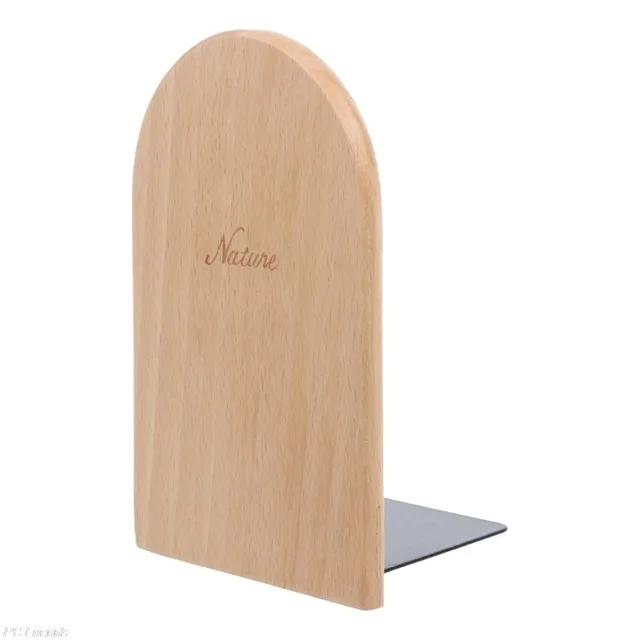 natural Wood 1 Umitive 1 шт. черный орех книжные концы Настольный органайзер для офиса домашнего хранения книжные концы держатель для книг - Цвет: natural Wood 1
