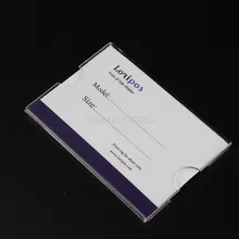 6*4 см 1,5 мм 50 шт акриловый ярлык знак метка цена Рамочная полка настенная настольная клейкая этикетка цена знак держатель рамка для ценника