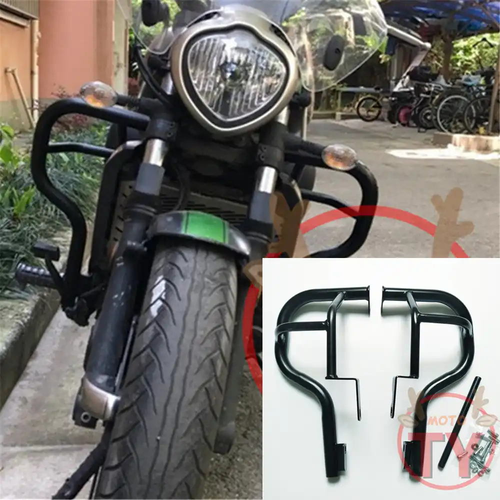Waase Защита бампера двигателя крушение баров протектор стали для KAWASAKI VN650 Vulcan S 650 EN650 2015 2016 2017 - изображение
