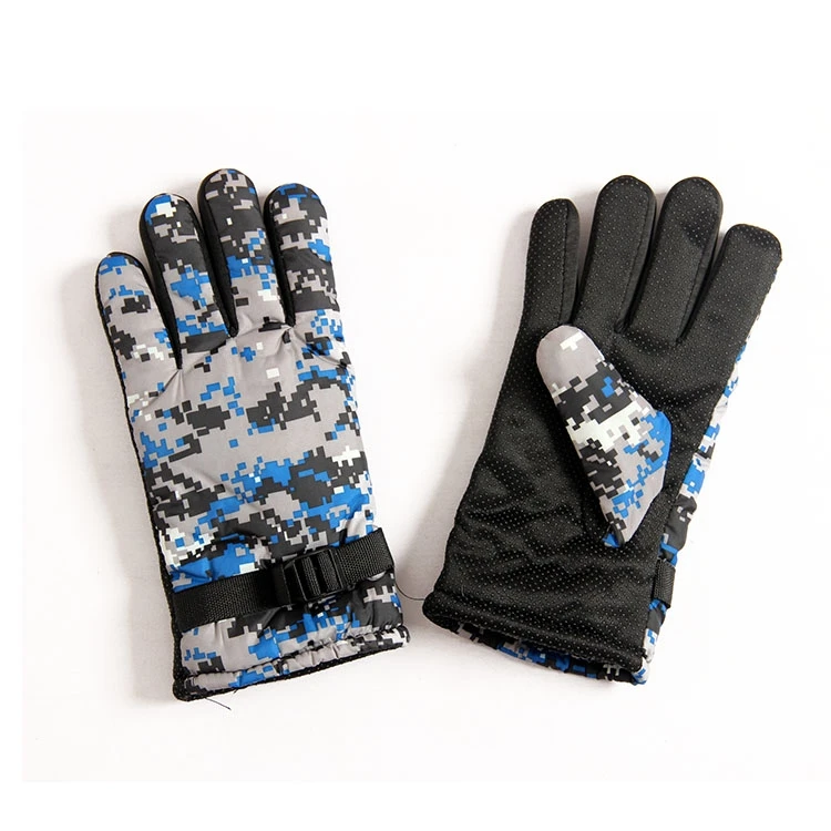 Новые высококачественные военные тактические перчатки мужские модные перчатки Осенние и зимние теплые кашемировые мужские камуфляжные перчатки повседневные Luvas - Цвет: blue
