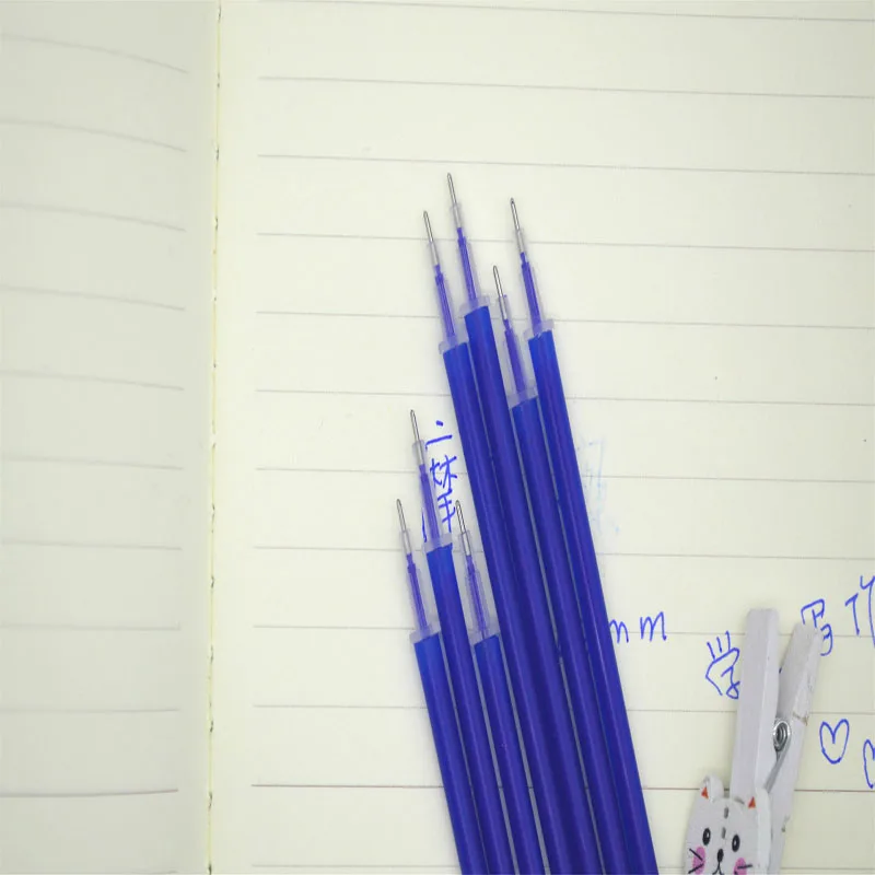Стираемая гелевая ручка для заправки 0,5 мм с синими чернилами специальная функция заправка Волшебная цветная ручка для письма вместо заправки стираемая гелевая ручка для заправки