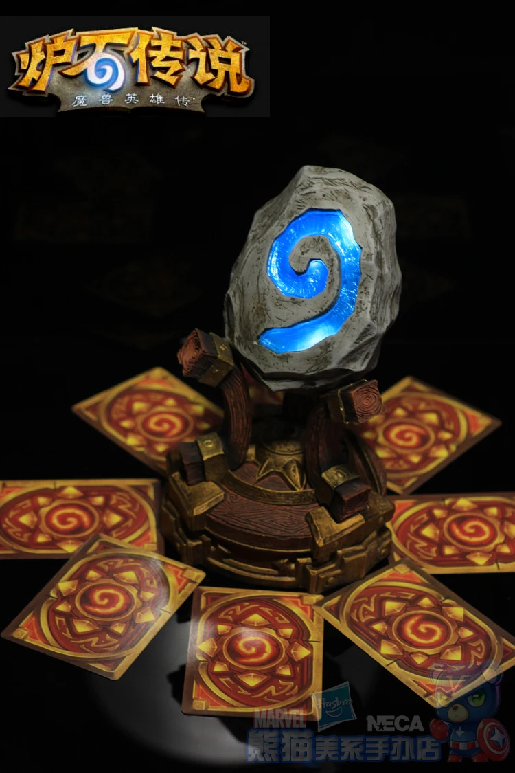 

WOW Hearthstone Battery Lights Breathing light Change PVC Action Figure Collectible Model Toy 18cm