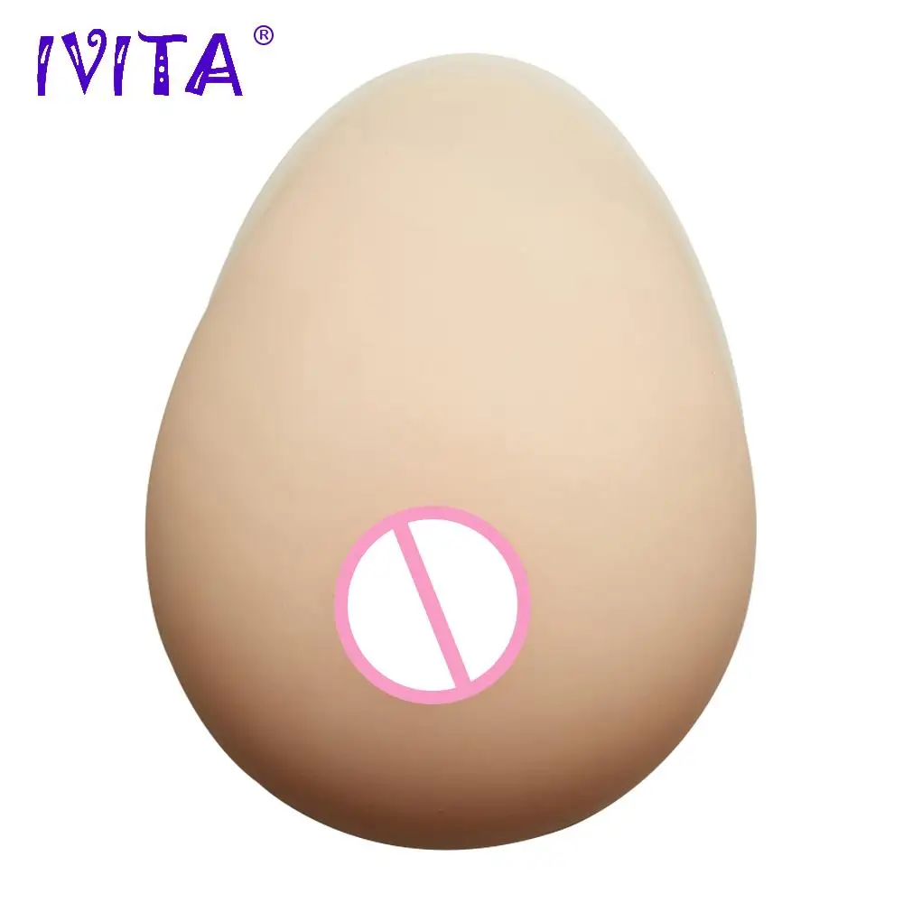 IVITA 3600 г белые реалистичные силиконовые формы груди поддельные для