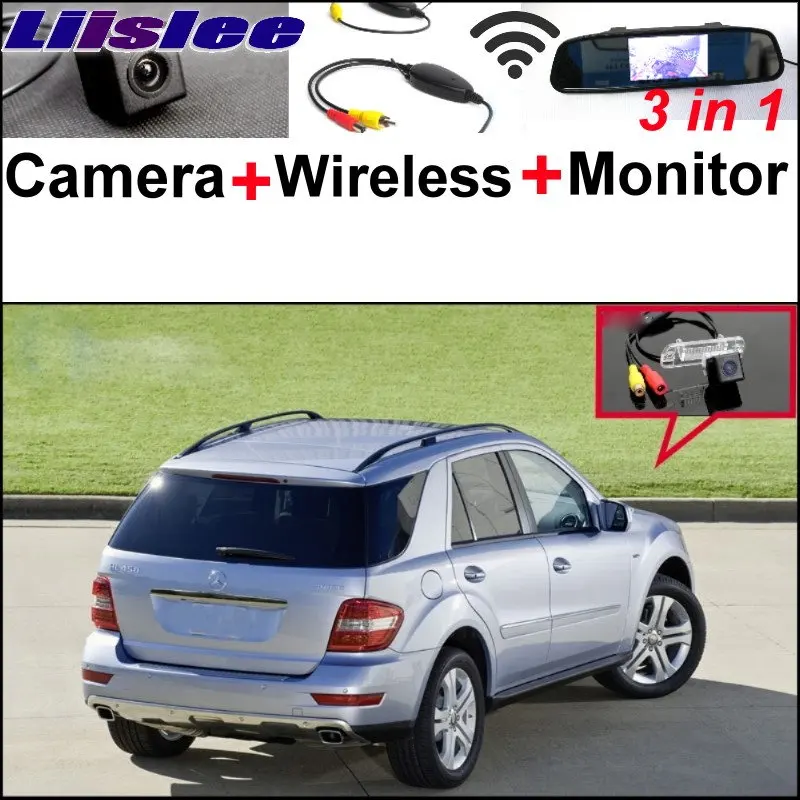 

Liislee For Mercedes Benz ML450 ML350 ML300 ML250 ML63 3in1 Special Camera + Wireless Receiver + Mirror Monitor Parking System