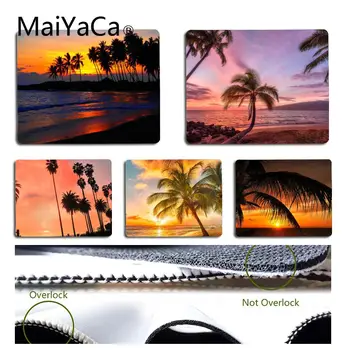 

MaiYaCa Cool New beach sea palm tree popular High Speed New Mousepad Size for 18x22cm 25x29cm Rubber Mousemats