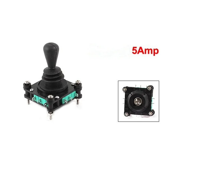 

AC 240V 5A 4NO 4NC Momentary 2.5mm Fixing Thread Joystick Switch Black 360 Degree 4NO 4NC Joystick Switch AC 240V 5Amp