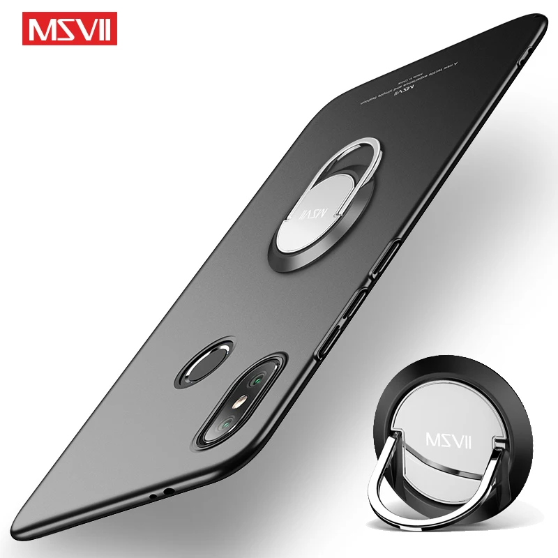 MSVII чехлы для Xiaomi Mi8 Lite чехол Крышка кольцо на палец Тонкий Xiomi Mi 8 Explorer Edition