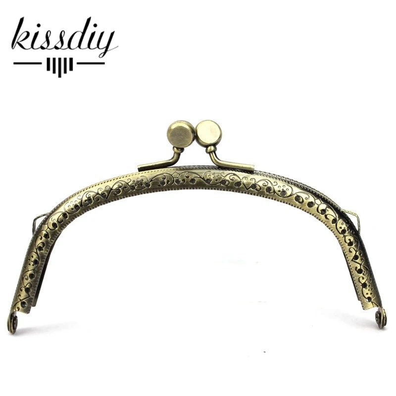 KISSDIY 10 шт./лот 12 5 см Античная бронзовая металлическая рама кошелька поцелуй