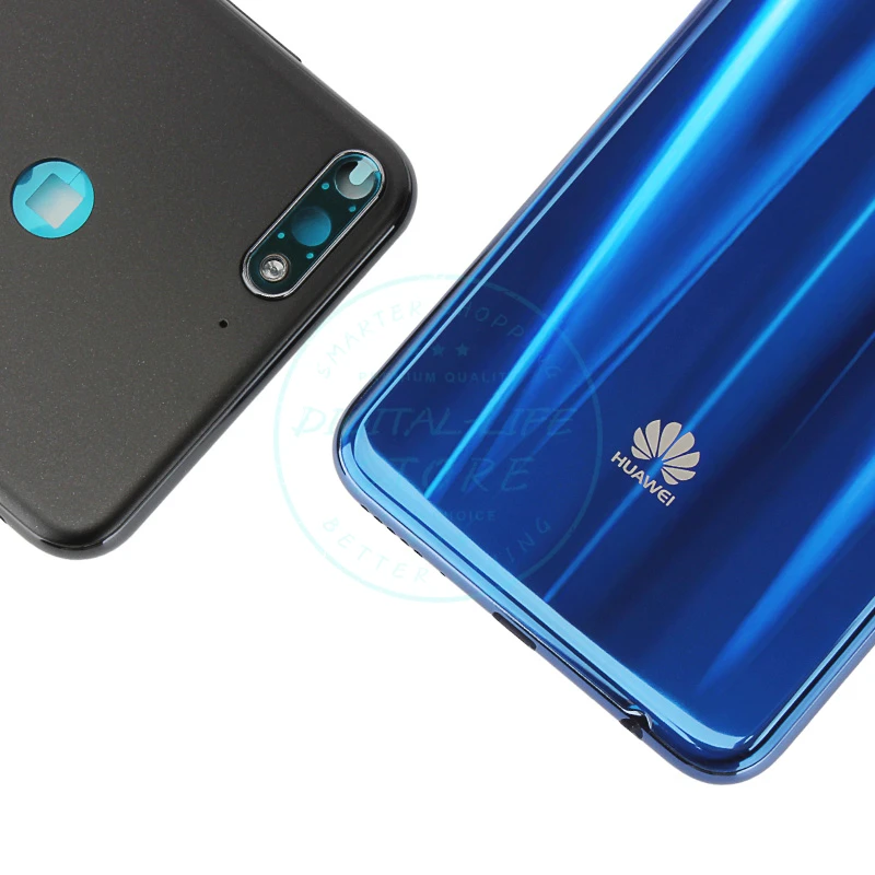 Для Huawei Y7 Prime оригинальная Задняя крышка батареи Кнопка громкости питания+ стекло камеры Nova 2 Lite запасные части для ремонта