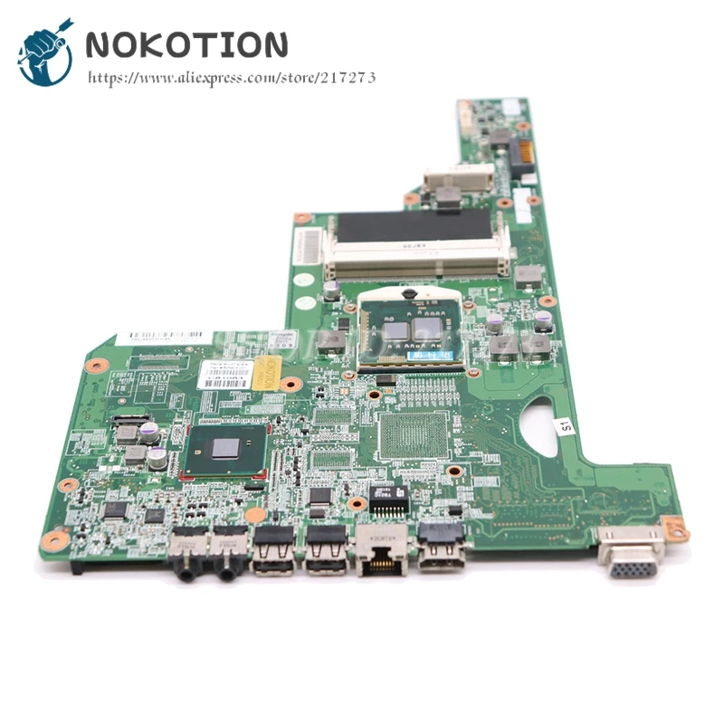 NOKOTION 615849-001 605903-001 كمبيوتر محمول لوحة رئيسية لأجهزة HP G62 G72 CQ62 HM55 UMA DDR3 الرئيسي مجلس شحن وحدة المعالجة المركزية