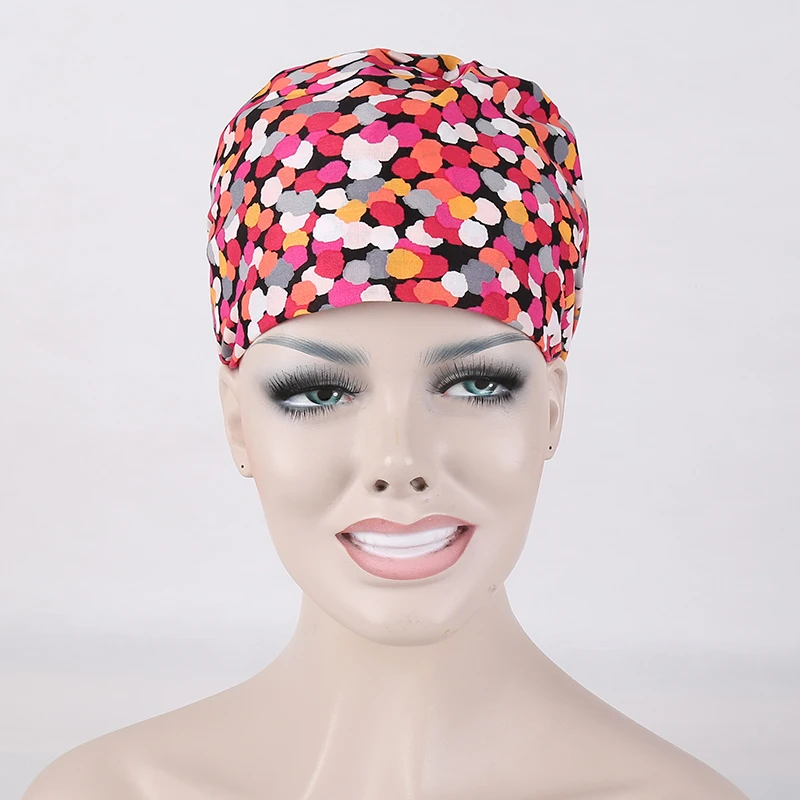 2017 Lab Coat Hospital Surgical Cap Medical Caps Scrub for Women Doctors And Nurse 100 Cotton