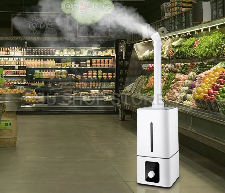

Industrial Air Ultrasonic humidifier Mute Commercial Supermarket Vegetables Mist Maker 13L Fogger Spray Anion Humidifiers