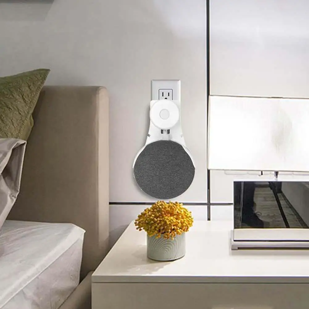 

Smart Speaker Outlet Wall Mount Holder for Google Home Mini Voice Assistant New