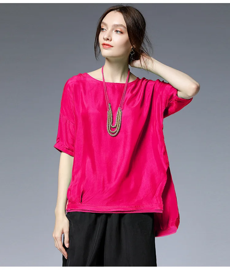 Queechalle 3XL 4XL размера плюс женская блузка лето Женская Асимметричная Повседневная Свободная блузка рубашка женские топы