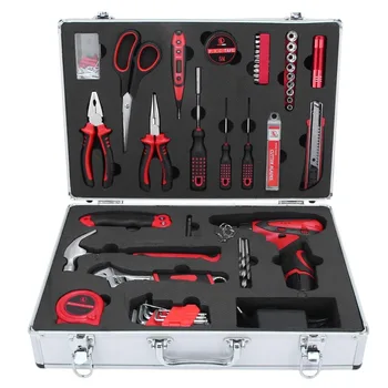 

60PCS/SET Professional Steel Socket Wrench Repair Tool Set With Storage Box Household Tool Set Home Repair Tool Set Hand Tools