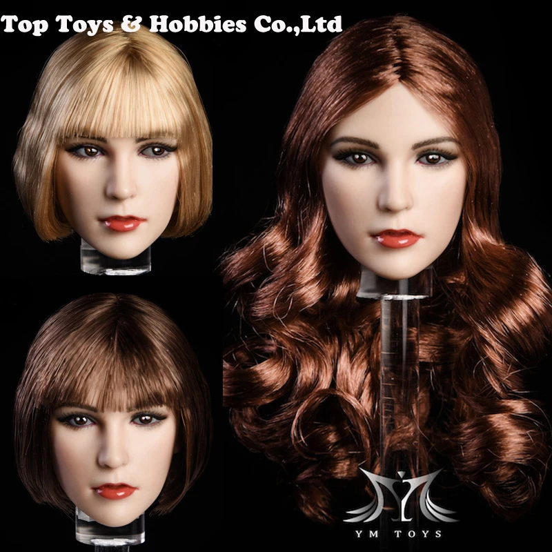 

4colors 1/6 Female Figure YMTOYS YMT011 Dream 1/6 Female Head Carving Suitable For PHICEN Female Body
