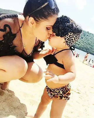 

3Pcs Baby Girls Cute Bikini Set Swimwear Summer Beach Leopard Swimsuit Bathing suit Beachwear