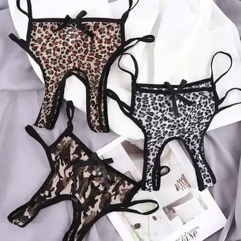 

1Pc Women Sexy Leopard Panties G-String Small Size Thong Underwear femme sexy lingerie
