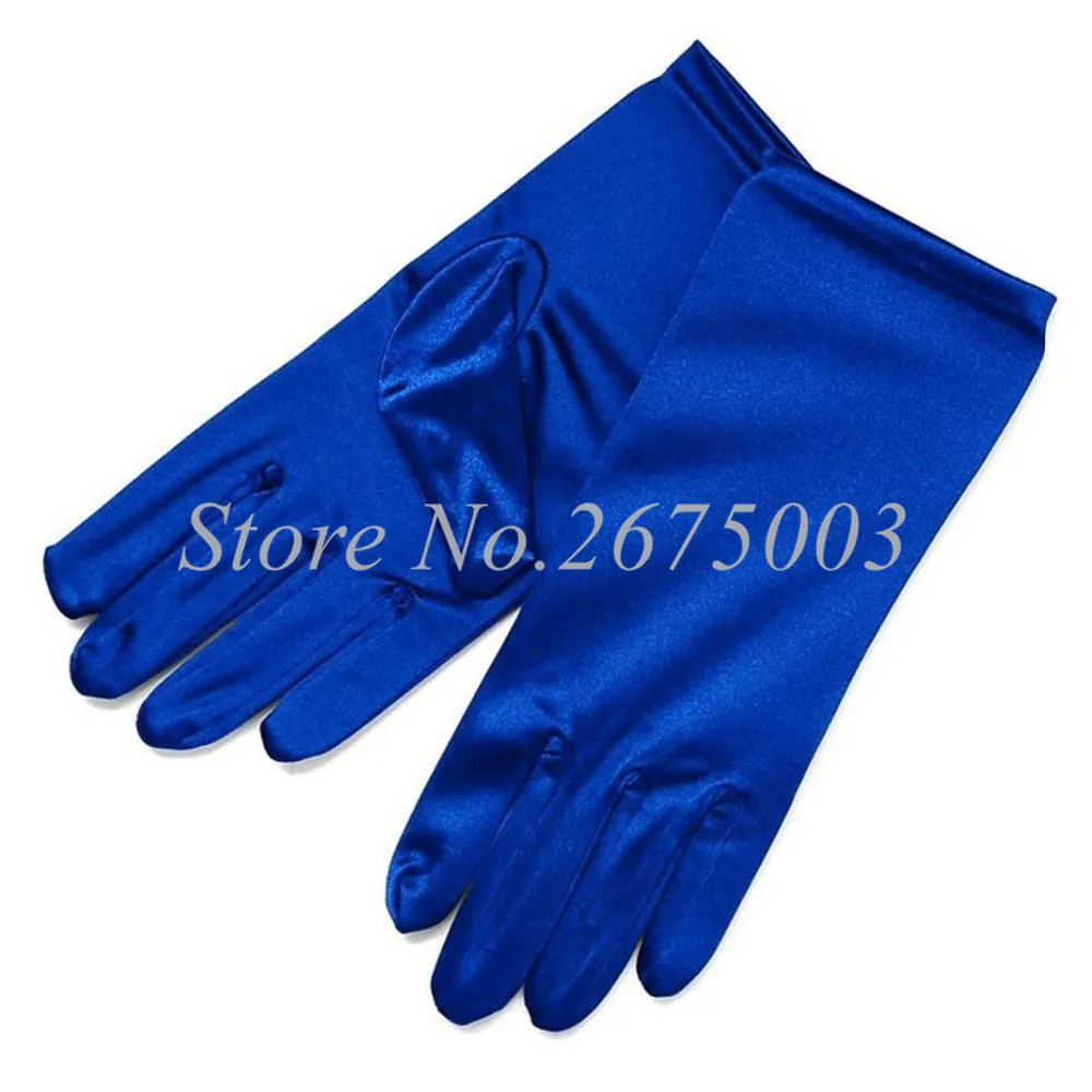 Newest Bridal Gloves Satin Wrist Length Free Size Blue White Red with Fingers Gloves Wedding Gloves 2017 Wedding Accessory Newest Bridal Gloves Satin Wrist Length Free Size Blue White Red with Fingers Gloves Wedding Gloves 2017 Wedding Accessory
