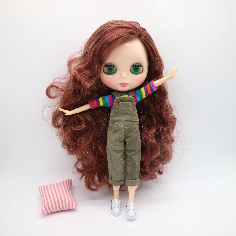 Цельная кукла без одежды Blyth кукла смешанные волосы подходит для DIY Изменить игрушка BJD для девочек 20171218