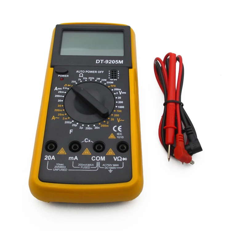 

9205M /DT-9205M large screen digital multimeter potentiometer