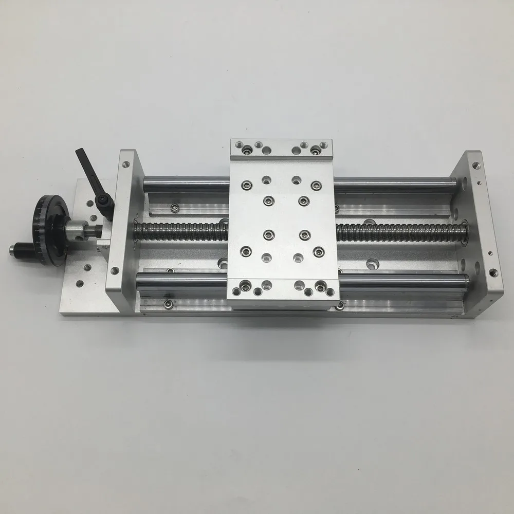 

600MM Stroke Heavy Load Manual Precision Milling Sliding Table Slide Linear Stage SFU1605 C7 Ball Screw SBR Guide Platform