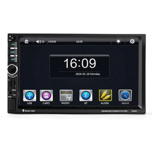 Авто 7 в автомобиль Mini Video плеер DVD Bluetooth стерео Радио FM/mp5/MP3/USB/AUX автомобиль MP5 Аудио USB Авто электроника в тире jan12