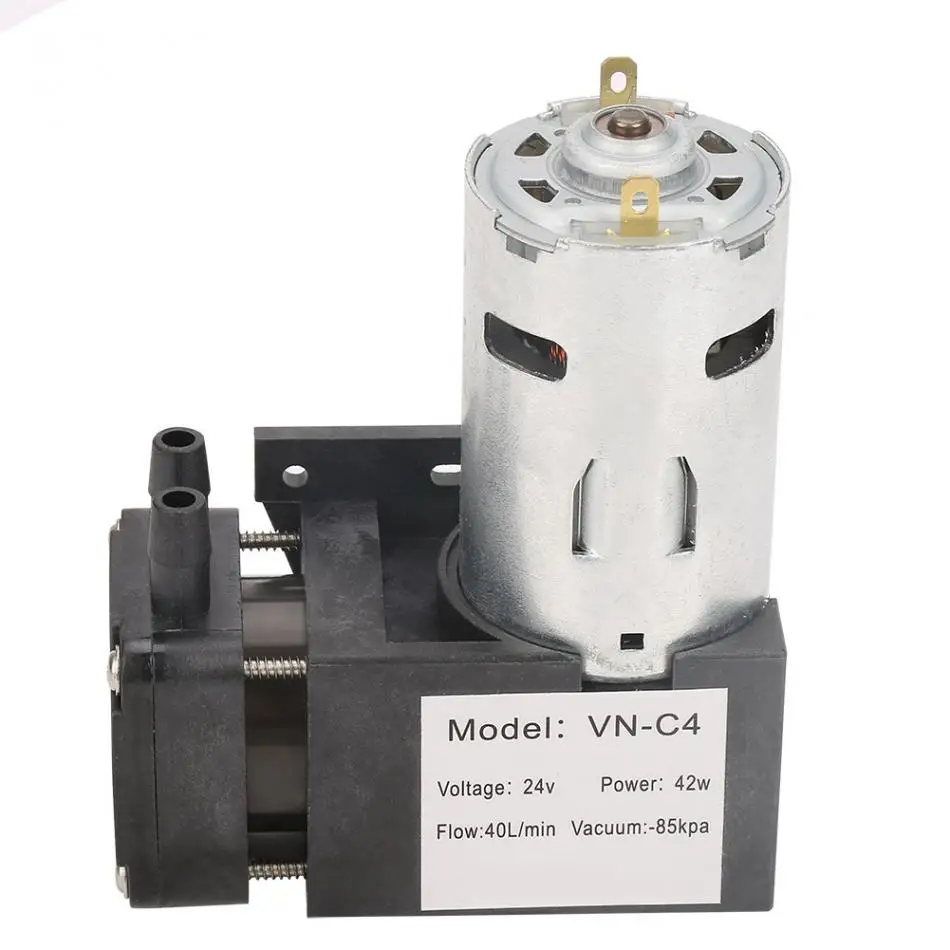DC24V мини маленький безмасляный вакуумный насос-85 кПа поток 40л/мин для газа воздуха стиль
