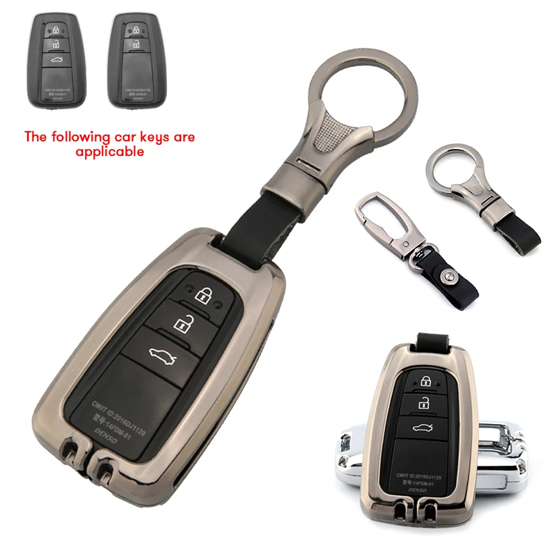 

Carbon Fiber Style Key Fob Remote Cover For Toyota Camry 2018 2019 For Corolla Hatchback 2018 2019 Protector Shell Car Key Case