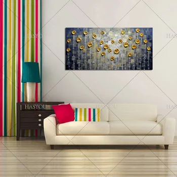 

Best 100% Handmade Texture Huge Abstract Oil Painting Modern Canvas Art Decorative Knife Flower Paintings For Home Wall Decor
